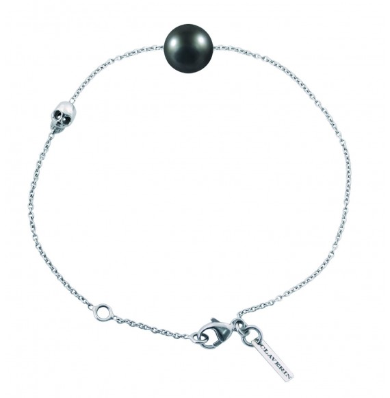 Bracelet Skull perle noire