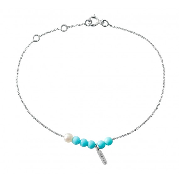 Blue/black rosary bracelet