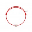 Simply pearly perle blanche cordon rouge corail