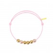 Météorites cordon baby rose