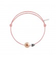 Pearly gold skull perle rose cordon rose poudré