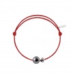 Pearly gold flower perle noire cordon rouge passion