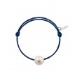 Baby pearly perle blanche cordon bleu marine