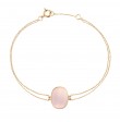 Bracelet Organic pink mother-of-pearl