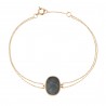 Bracelet Organic nacre grise