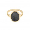 Bague Organic nacre grise