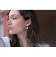 Organic white mother-of-pearl earrings