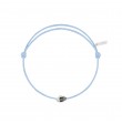 Gold Skull cordon baby blue