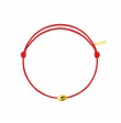 Gold Skull cordon rouge corail