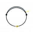 Gold Skull cordon noir charbon