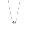 Bolt Necklace (Black Pearl)