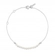 Bracelet mini rock my pearls - or blanc et perles blanches