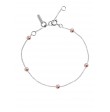 Bracelet Give me 5 perles roses