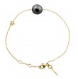 Diamond Star Bracelet (Black Pearl)