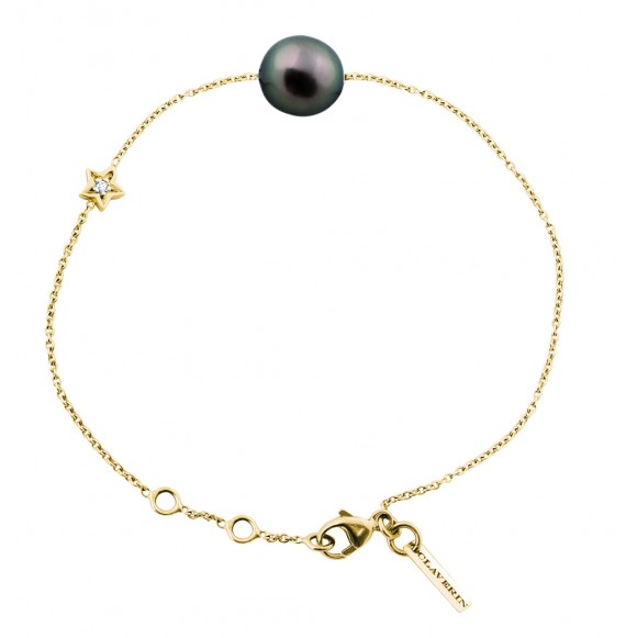Bracelet Diamond Star perle noire