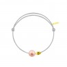 Pearly gold skull perle rose