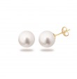 Puces simply pearly perles blanches 9 mm
