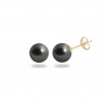 Puces 7/9 mm perles noires