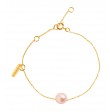 Bracelet Simply pearly perle rose et or jaune