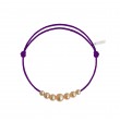 Cordon chute perle rose prune