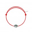 Bracelet Raw cordon rouge corail