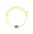 Bracelet Raw cordon jaune poussin