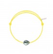 Bracelet Raw cordon jaune poussin