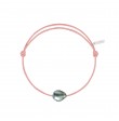 Bracelet Raw cordon rose poudré