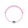 Bracelet Raw cordon rose fuschia