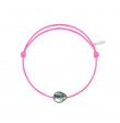 Bracelet Raw cordon rose fuschia