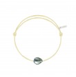 Bracelet Raw cordon sable fin