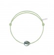 Bracelet Raw cordon thé vert