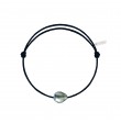 Bracelet Raw cordon noir charbon