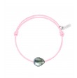 Bracelet Raw cordon baby rose