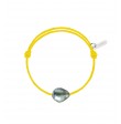 Bracelet Raw cordon jaune poussin