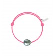 Bracelet Raw cordon rose fuschia