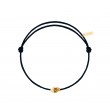 Gold Skull cordon noir charbon
