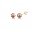 Puces simply pearly perles roses 5 mm