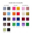 Nuancier de couleur cordons