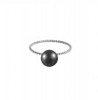Bague Abacus perle noire