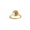 Golden pearl ring