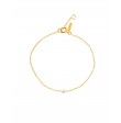 Bracelet Simply mini perle blanche or jaune